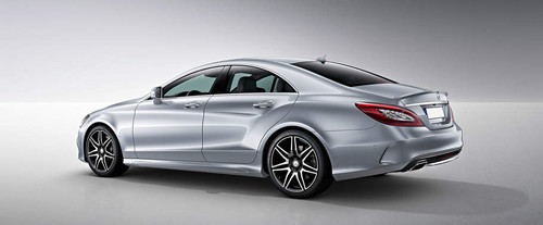 Rear Cross Side View of Mercedes-Benz CLS Class