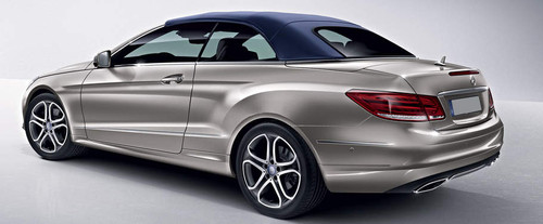 Rear Cross Side View of Mercedes-Benz E Class Cabriolet