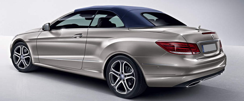 Rear Cross Side View of Mercedes-Benz E Class Cabriolet