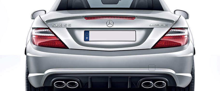 Full Rear View of Mercedes-Benz SLK Class Full Rear View of Mercedes-Benz SLK Class