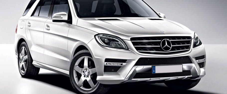 Mercedes-Benz M Class Front Medium View Mercedes-Benz M Class Front Medium View
