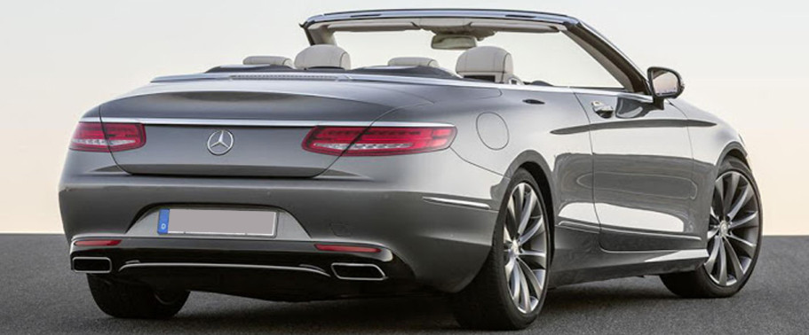 Rear Cross Side View of Mercedes-Benz S Class Rear Cross Side View of Mercedes-Benz S Class
