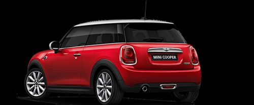 Rear Cross Side View of MINI 3 Door