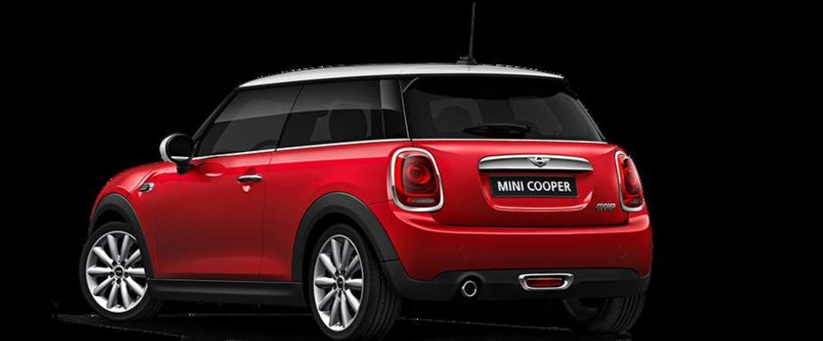 Rear Cross Side View of MINI 3 Door