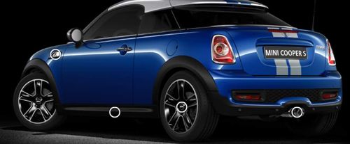 Rear Cross Side View of MINI Coupe
