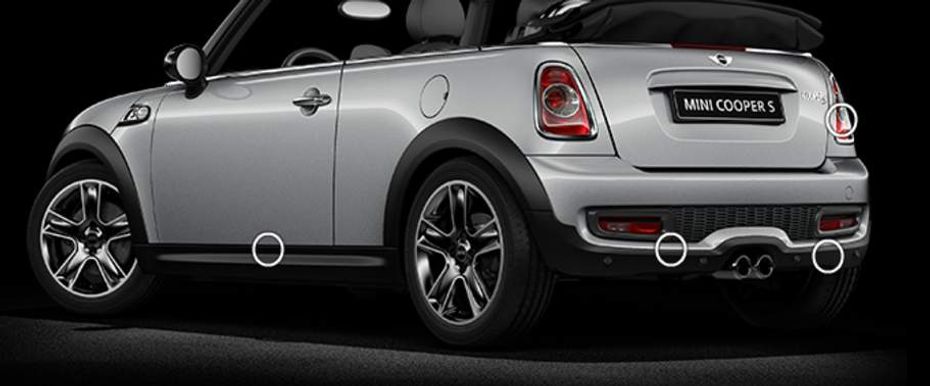 Rear Cross Side View of MINI Cabrio