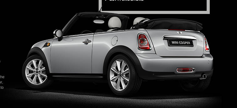 Rear Cross Side View of MINI Cooper Rear Cross Side View of MINI Cooper