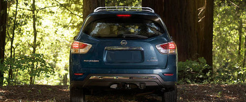 Full Rear View of Nissan Pathfinder