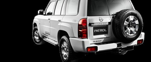 Rear Cross Side View of Nissan Patrol