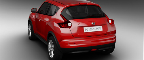 Rear Cross Side View of Nissan Juke