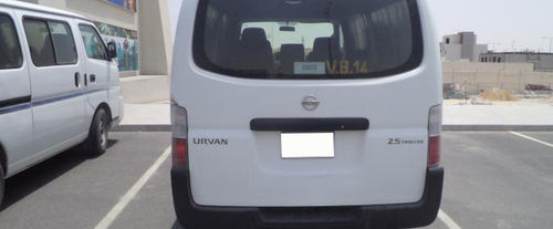 Full Rear View of Nissan Urvan