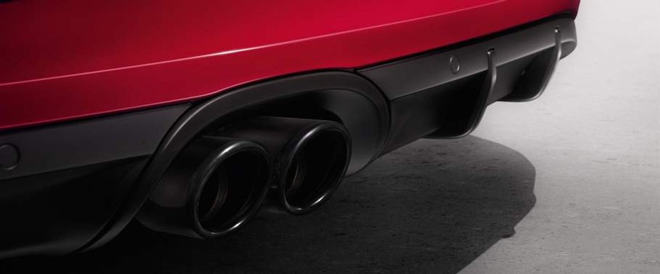 Exhaust Pipe of Porsche Boxster GTS