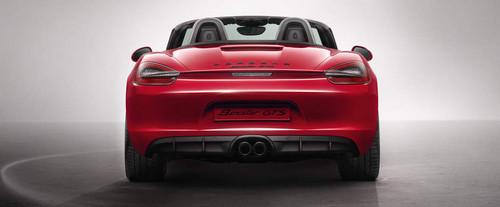 Full Rear View of Porsche Boxster GTS