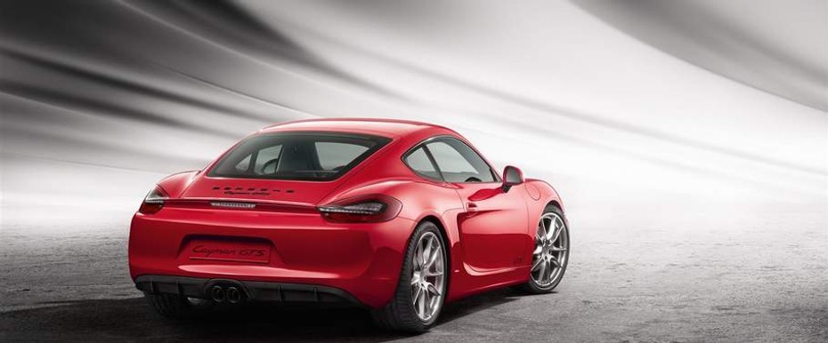Cayman GTS Rear angle view