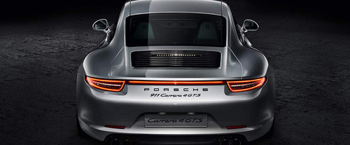 Full Rear View of Porsche 911 Carrera 4 GTS