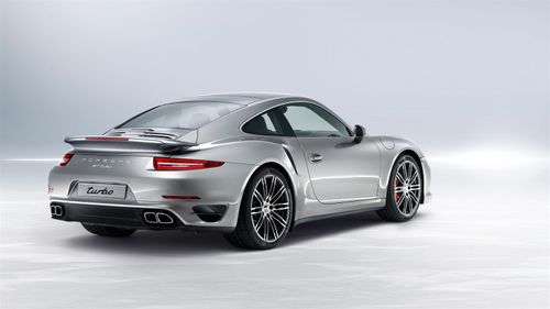 911 Turbo Rear angle view