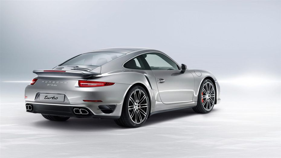 911 Turbo Rear angle view