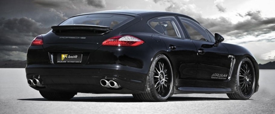 Panamera S Rear angle view Panamera S Rear angle view