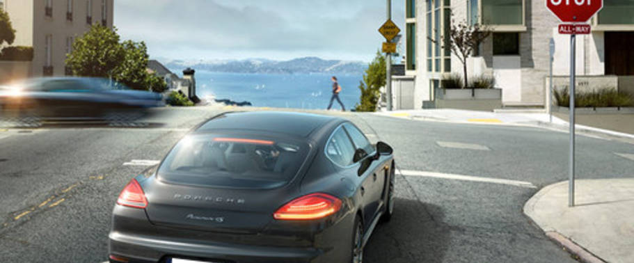 Panamera 4S Rear angle view Panamera 4S Rear angle view