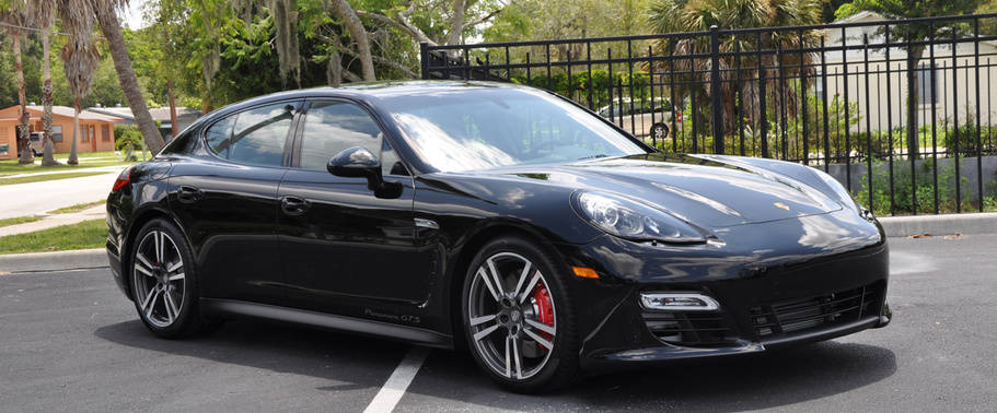 Porsche Panamera GTS Front Cross Side View Porsche Panamera GTS Front Cross Side View