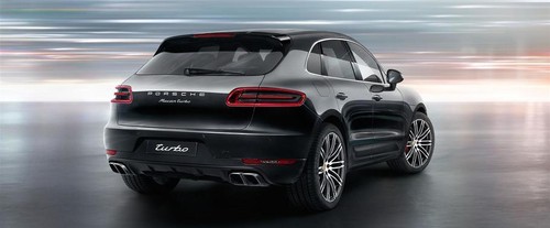 Macan Turbo Rear angle view