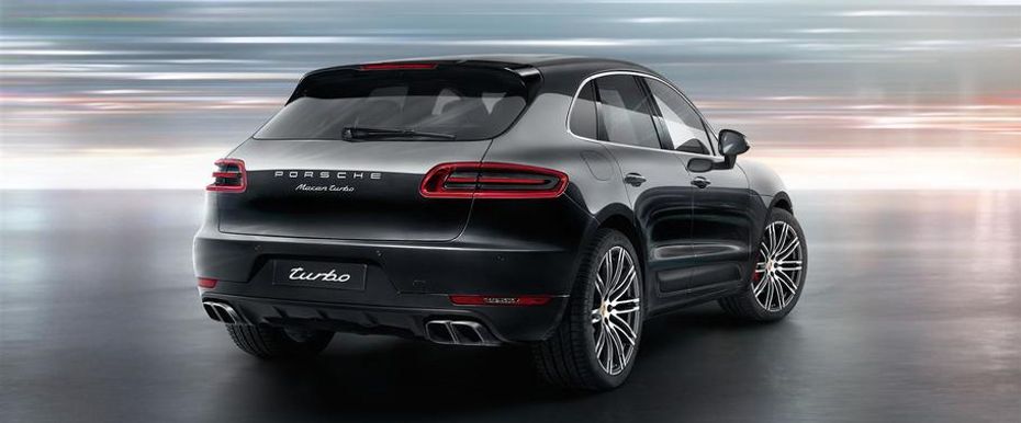 Macan Turbo Rear angle view