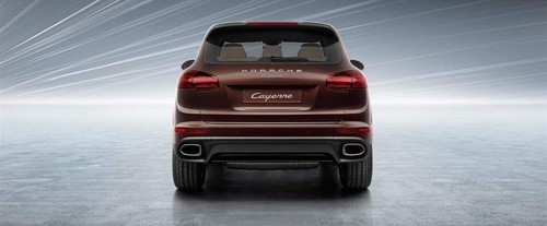 Full Rear View of Porsche Cayenne