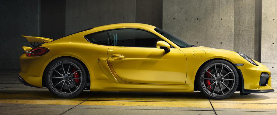 Porsche Cayman GT4 Drivers Sideview Porsche Cayman GT4 Drivers Sideview
