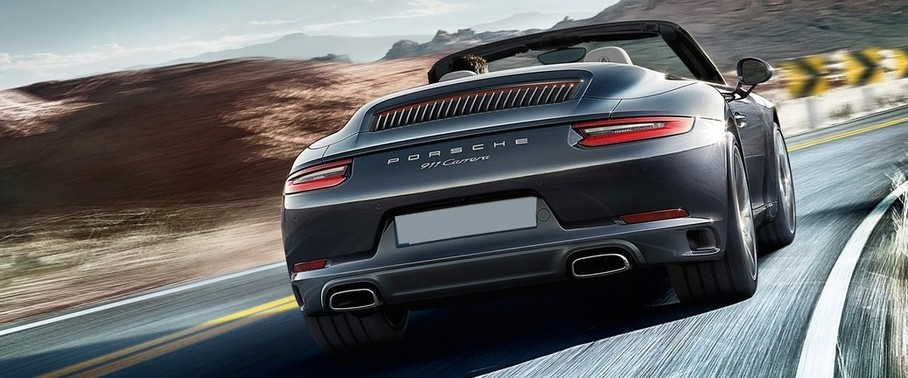 911 Carrera Cabriolet Rear angle view 911 Carrera Cabriolet Rear angle view