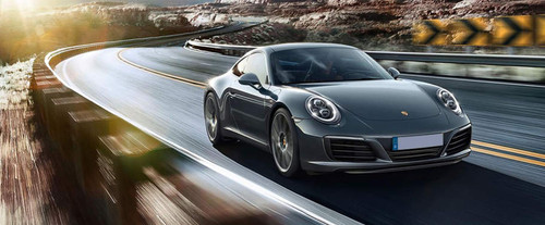 Porsche 911 Carrera Front Cross Side View