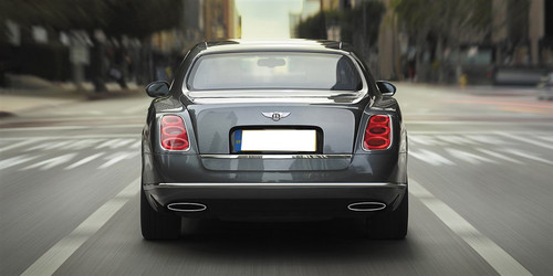 Full Rear View of Bentley Mulsanne