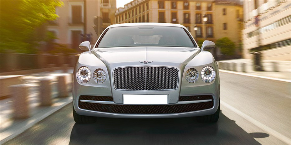 Full Front View of New Flying Spur V8