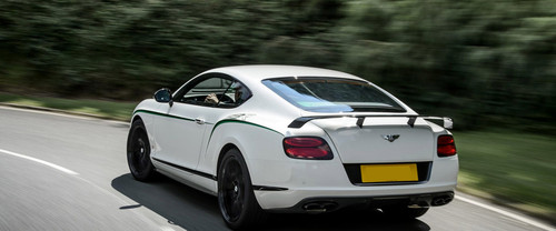 Rear Cross Side View of Bentley Continental GT3-R