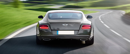 Full Rear View of Bentley Continental GT Speed