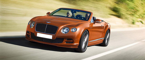 Bentley Continental GT Speed Convertible Front Angle High View
