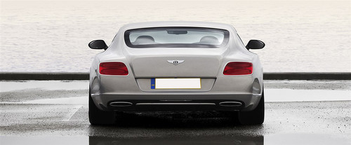 Full Rear View of Bentley Continental GT