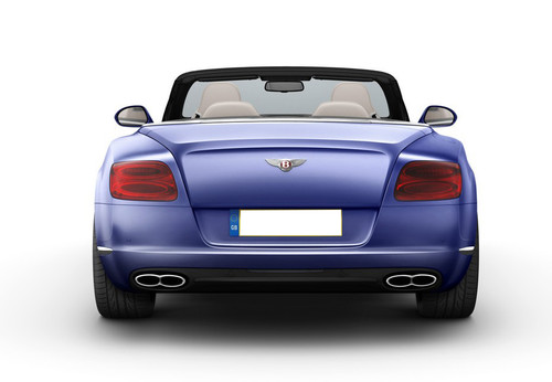 Full Rear View of Bentley Continental GT V8 Convertible