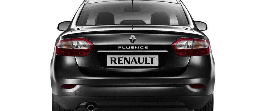 Full Rear View of Renault Fluence Full Rear View of Renault Fluence