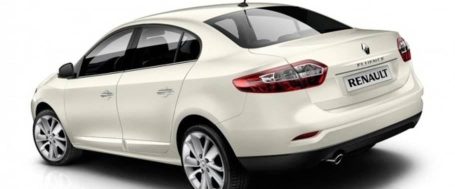 Rear Cross Side View of Renault Fluence Rear Cross Side View of Renault Fluence