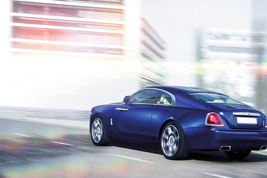 Rear Cross Side View of Rolls Royce Wraith in Qatar