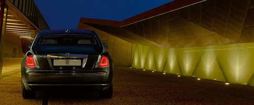 Full Rear View of Rolls Royce Ghost
