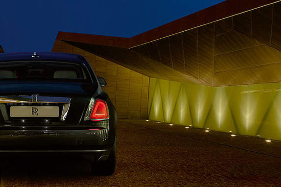 Full Rear View of Rolls Royce Ghost in Qatar