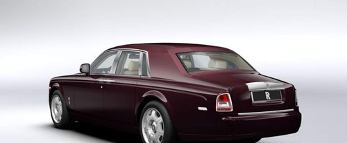 Rear Cross Side View of Rolls Royce Phantom