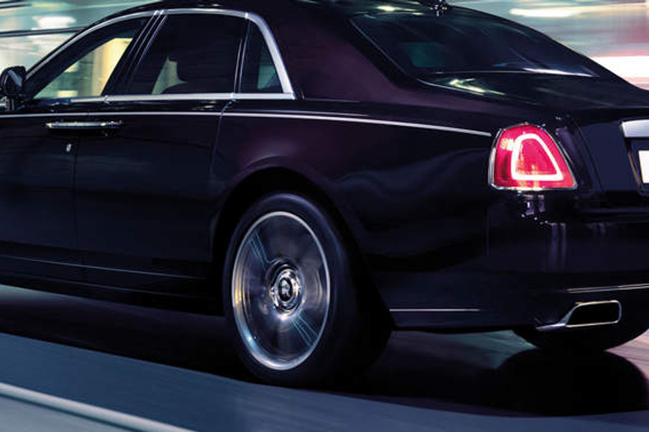 Rear Cross Side View of Rolls Royce Ghost V in Qatar
