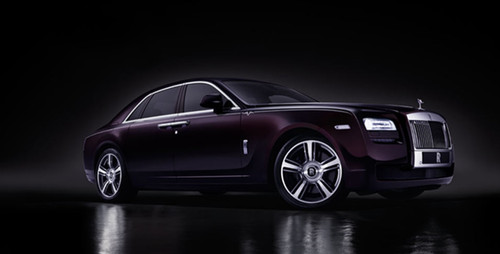 Rolls Royce Ghost V Extended Wheel Base Front Cross Side View