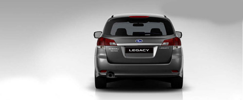Full Rear View of Subaru Legacy Station Wagon