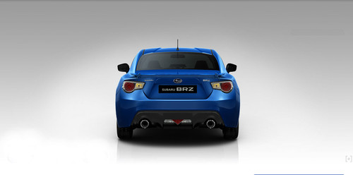 Full Rear View of Subaru BRZ