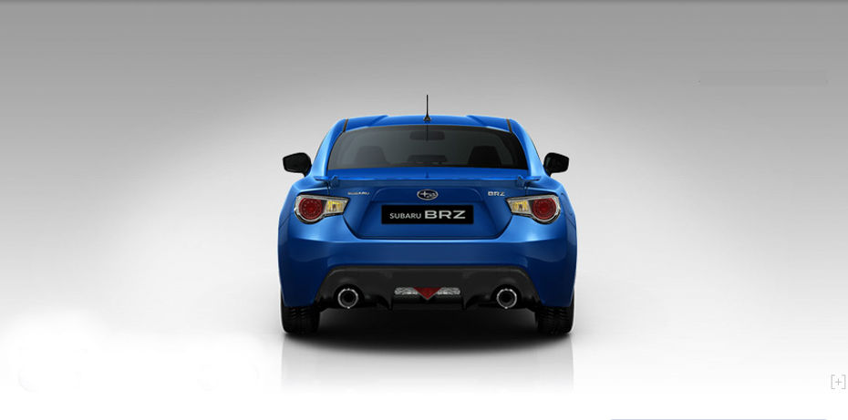 Full Rear View of Subaru BRZ