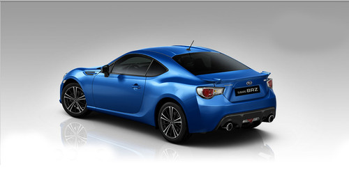 Rear Cross Side View of Subaru BRZ Premium