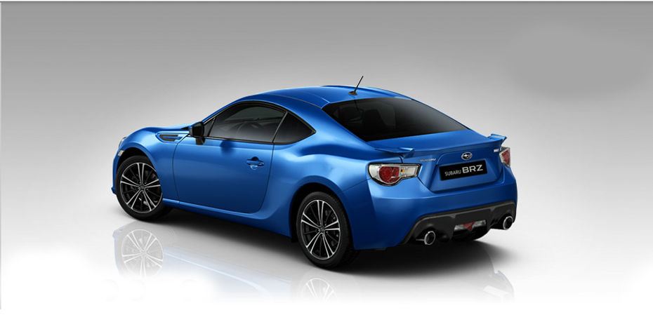 Rear Cross Side View of Subaru BRZ Premium